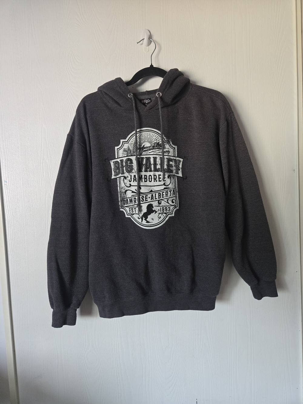 Jamboree Charcoal Graphic Hooded Sweatshirt